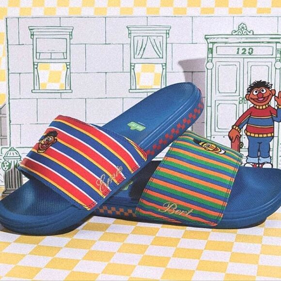 Vans Shoes - Vans‎ X Sesame Street Bert & Ernie LA Costa Slide Sandal